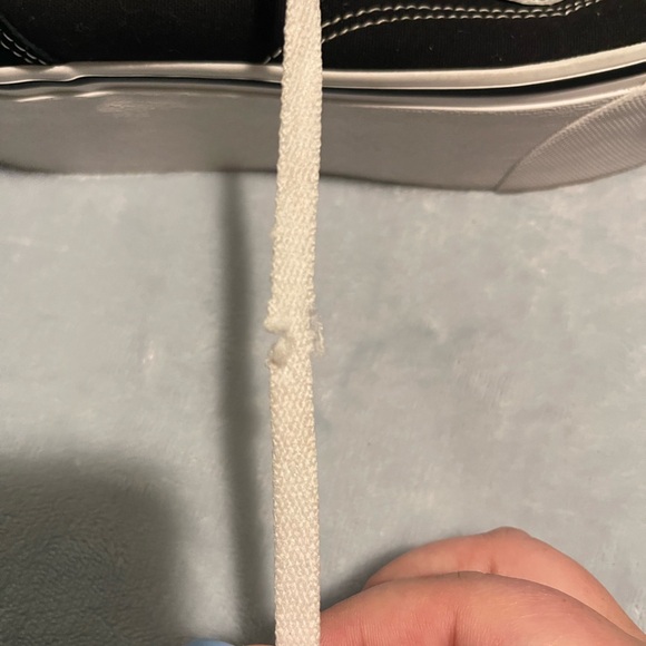 Vans Classic Black and White Platform Shoes - Picture 5 of 7